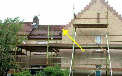Scaffolding for harling